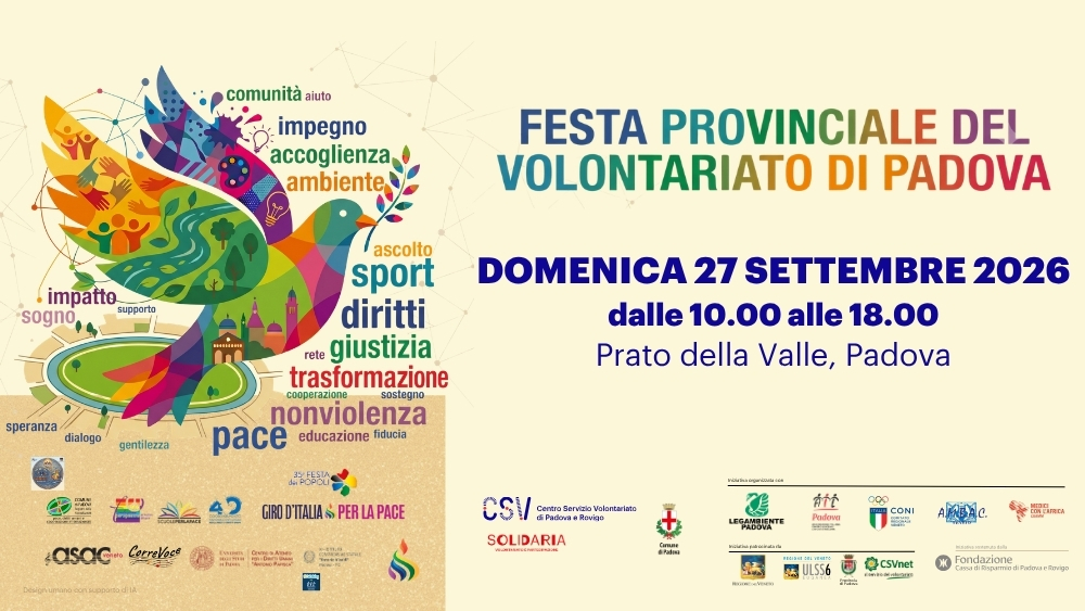Festa provinciale volontariato Padova 2026