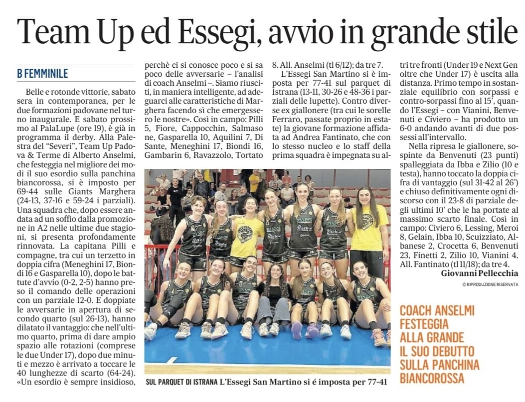 Il Gazzettino 5/10/2026 Team Up
