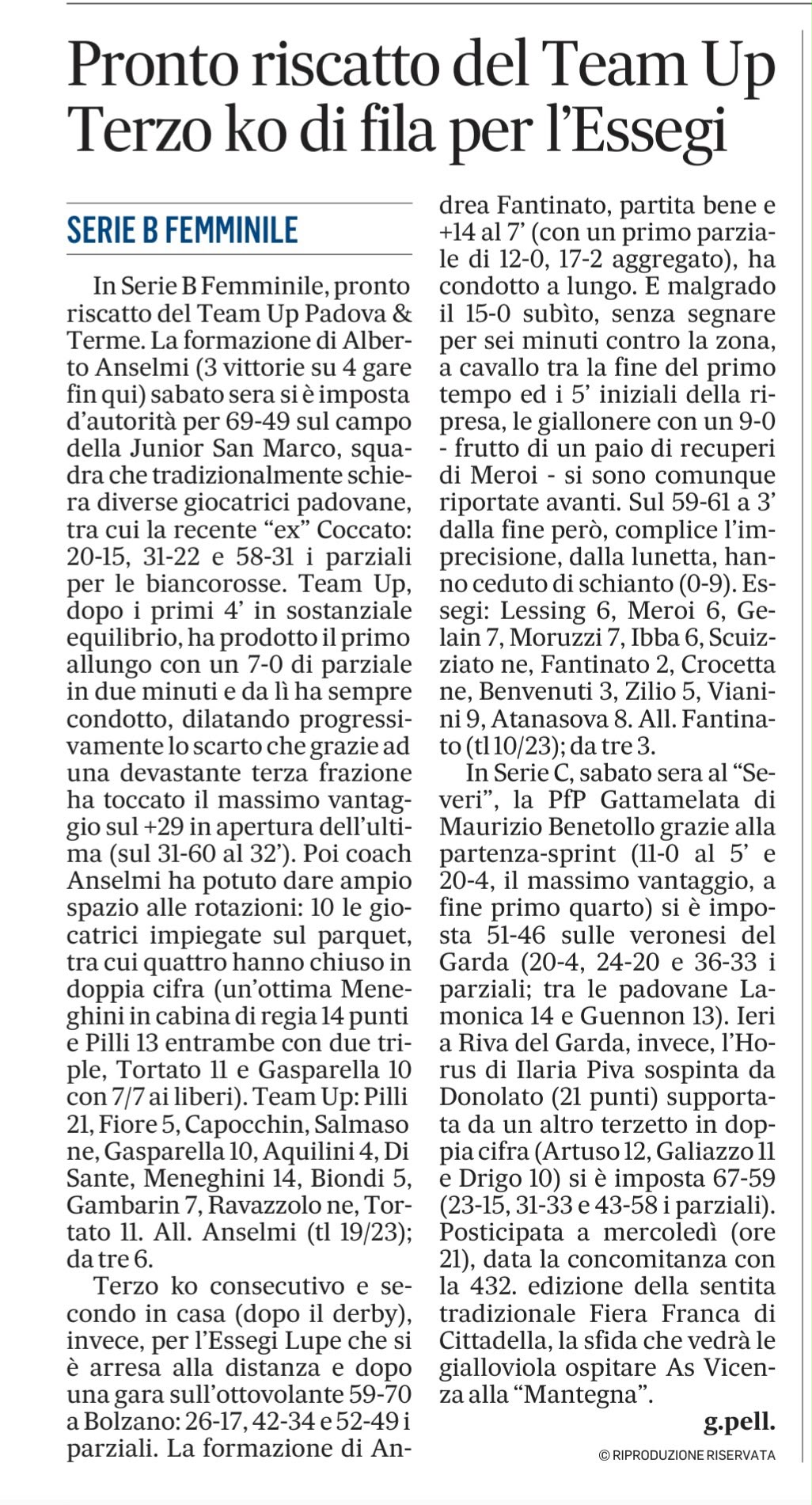 Il Gazzettino 26/10/2026 Team Up